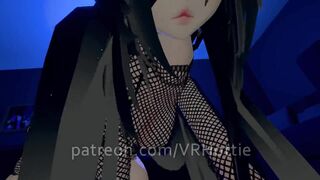 Fishnet Blindfold Undress Brunette hair POV Lap Dance and Ride Body Rolls