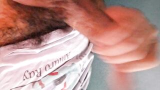 I'm wanking my hard dong