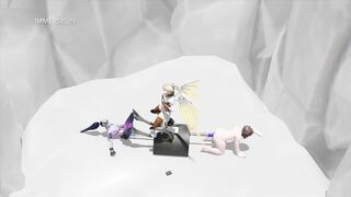 Group Sextoy Riding Soaked Cunts from OverWatch (Voices and Sound) - Part three