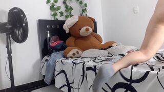 I play with my sex-toy in advance of going to the episodes