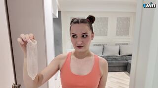 My hawt stepsister forgot cock rubber after sex with her boyfriend