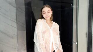 Transparent White Shirt Dry vs Juicy