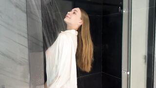 Transparent White Shirt Dry vs Juicy