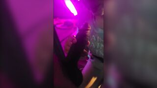 Snow bunny always willing for her BBC Jungle bunny (QUICKIE)