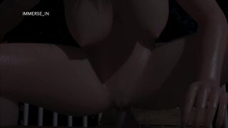 Jill Valentine spies on a hawt angel publicly screwing butt with a sex tool (Sound) - Part three