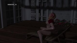 Jill Valentine spies on a hawt angel publicly screwing butt with a sex tool (Sound) - Part three