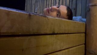 In the jacuzzi, touching my thick and hard rod for u I give u all my milk on your butt cheeks