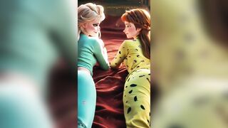 Anna and Elsa share a quiet night jointly, their pajamas glowing softly below the dim light. The sisters of Arendelle disclose a delicate, hidden pont of time beyond the snow…