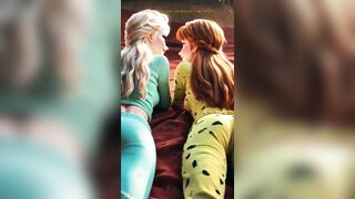 Anna and Elsa share a quiet night jointly, their pajamas glowing softly below the dim light. The sisters of Arendelle disclose a delicate, hidden pont of time beyond the snow…