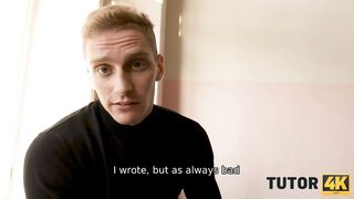 TUTOR4K. Teacher merits greater quantity energy and gets screwed by a student