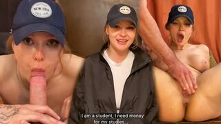 Banged the pizza hotty. This babe couldn't resist my proposal. (With subs)