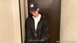 Banged the pizza hotty. This babe couldn't resist my proposal. (With subs)