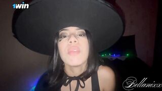 Witch Bellanixx EP02 - this babe presents her servant anew and cums on his penis twice, in the end this babe cum