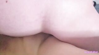 Sexy hottie gets banged hard doggy position for a thick creampie