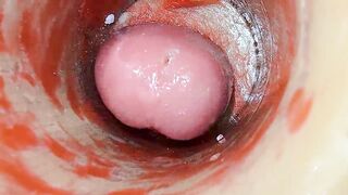 Camera Inside Unfathomable Twat Captures Dose Cumshot of Jizz ASMR