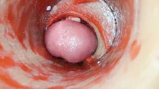 Camera Inside Unfathomable Twat Captures Dose Cumshot of Jizz ASMR
