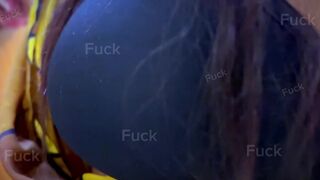 Oriental Ethnicity Large Booty & Massive Breasts Maid Clean Centre East Office Room. Boss Saw & Masturbat