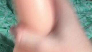 eighteen Virgin with fake cunt toy!