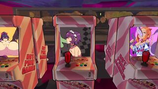 An arcade of porn games? Yep, please (Halloween Harem) Part 1
