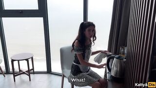 Freeze Time Stop - Maid gets drilled and her vagina gets cum inside