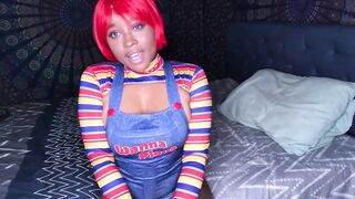 Super Sexy Snatch play for Halloween as a Chucky Doll