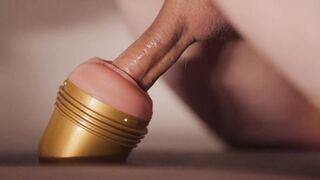 Swedish chap gently bangs his fleshlight