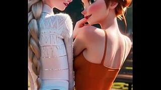Elsa glows in icy white during the time that Anna burns in fiery orange, their closeness sparking a tension likewise sexy for Arendelle’s winter. The sisters disclose a temptation hidden behind each glance…