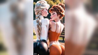 Elsa glows in icy white during the time that Anna burns in fiery orange, their closeness sparking a tension likewise sexy for Arendelle’s winter. The sisters disclose a temptation hidden behind each glance…