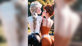 Elsa glows in icy white during the time that Anna burns in fiery orange, their closeness sparking a tension likewise sexy for Arendelle’s winter. The sisters disclose a temptation hidden behind each glance…