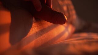 Sluggishly wake up with me - Gently touching my soft penis until it grows