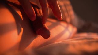 Sluggishly wake up with me - Gently touching my soft penis until it grows