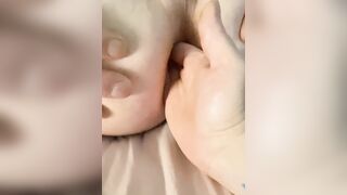STEPDAUGHTER GIVES STEPFATHER A PROSTATE MASSAGE WITH 4 FINGERS AND LARGE VIBRATOR