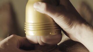 Large white cock banging fleshlight POV [4K High Quality]