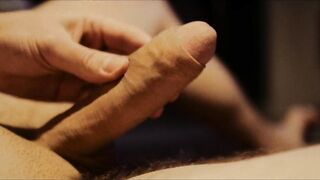 Jerking my Swedish rod. Edging climax, legs shaking and palpitating cum :)
