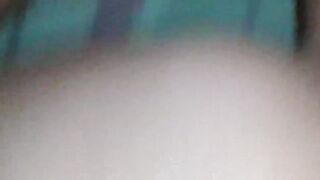 Hard screw my wife booty .. spunk flow on her backdoor