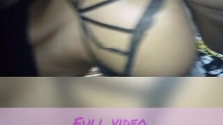 Real homemade slender black backshots creampie