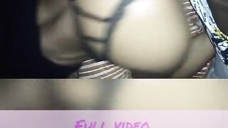 Real homemade slender black backshots creampie