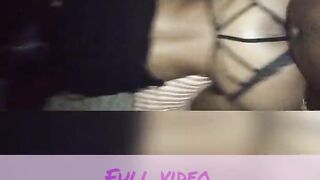 Real homemade slender black backshots creampie