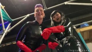 Trailer - Latex Dommes Invite U To Suck Their Biggest Thong Ons