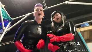 Trailer - Latex Dommes Invite U To Suck Their Biggest Thong Ons