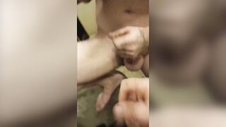Fast hard masturbation spunk flow