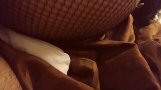 Having pleasure in motel with window open