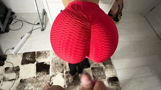 stepsister has a hot butt whilst looking for her brassiere I spunk flow on booty /CandyLuxxx