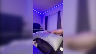 Red Hair Small Latin chick in underware looking like a Christmas present