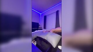 Red Hair Small Latin chick in underware looking like a Christmas present