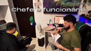 THE BI VOIDED URINE OFFICER WENT TO TAKE A DOCUMENT TO THE BOSS'S ABODE AND ENDED UP GETTING A LITTLE GIFT, TONS OF EAGER JOY AND TONS OF MILK (TEASER)
