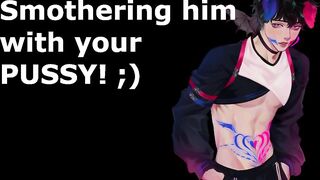 Subby Househusband gets smothered between your haunches -- NSFW Audio and Boy Groaning ASMR