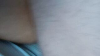 Feeling the head of my dong. I give her all the milk inside her snatch