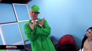 Travis Varjack's Jizz Spews All Over Keisha's Titties!