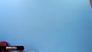 Travis Varjack's Jizz Spews All Over Keisha's Titties!